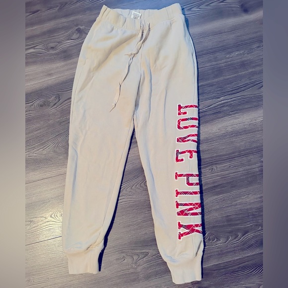 PINK Victoria's Secret Other - Cream Victoria Secret joggers - size XS